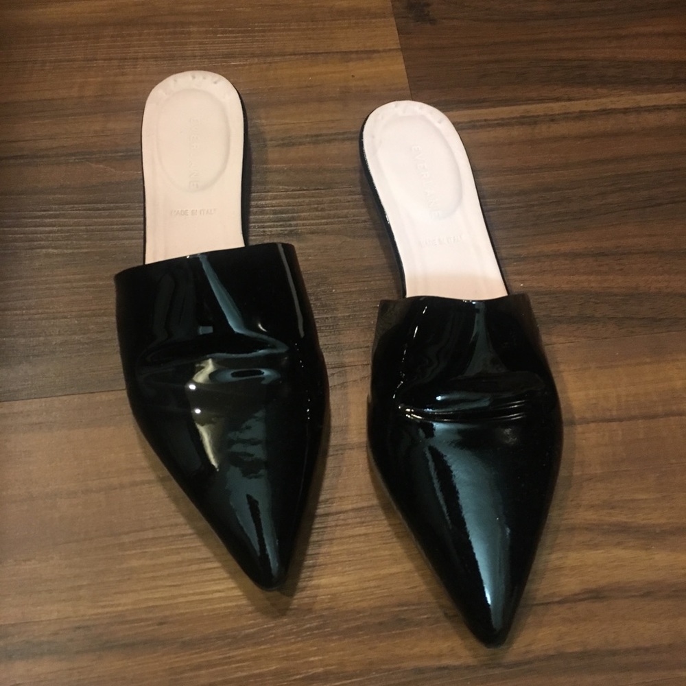 Everlane Patent Leather Pointed Slide